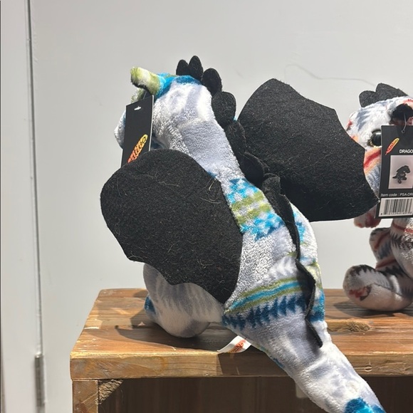 Black and Blue Stuffed Animal Plush Toy - Picture 3 of 11